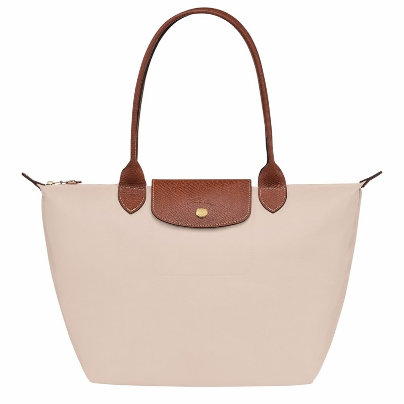 Nude Longchamp Le Pliage Original M Women's Shoulder Bags
